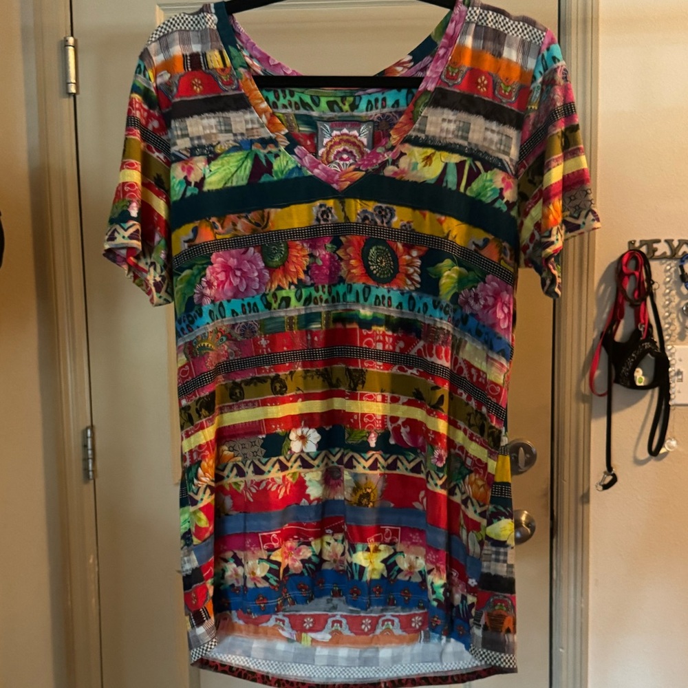 Johnny Was Bamboo Short Sleeve Tee